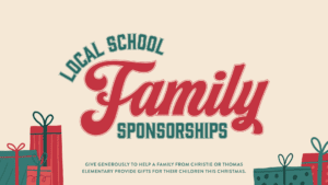 Local Family Sponsorships benefitting Christie and Thomas Elementary Schools in Plano Texas